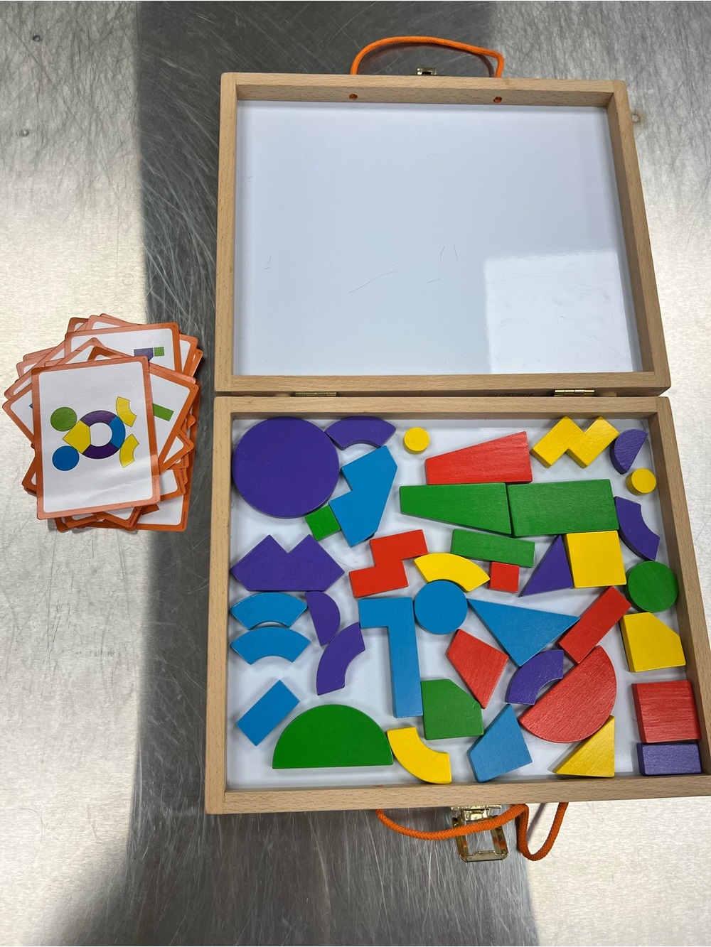 Mindware Imagination Magnets Wooden Shape Puzzle Kit for Kids - Multicolor